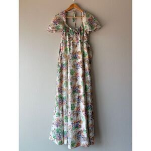 Vintage 70s Jody T of California floral maxi boho garden dress